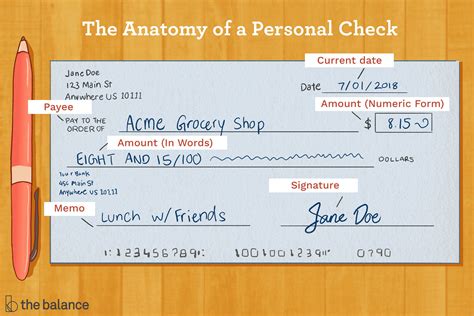 Step 3: Write the Check Amount